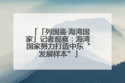 「列国鉴·海湾国家」记者观察：海湾国家努力打造中东“发展样本”
