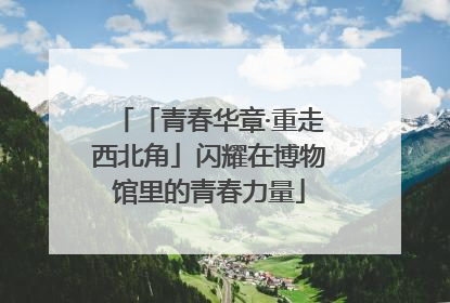 「青春华章·重走西北角」闪耀在博物馆里的青春力量