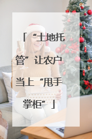“土地托管”让农户当上“甩手掌柜”