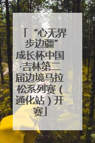 “心无界 步边疆”成长杯中国·吉林第二届边境马拉松系列赛（通化站）开赛