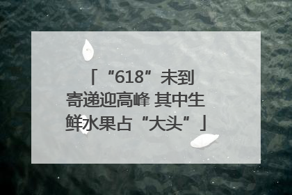 “618”未到 寄递迎高峰 其中生鲜水果占“大头”