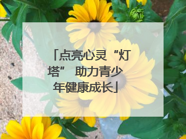 点亮心灵“灯塔” 助力青少年健康成长