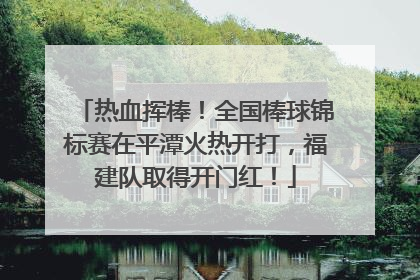 热血挥棒！全国棒球锦标赛在平潭火热开打，福建队取得开门红！