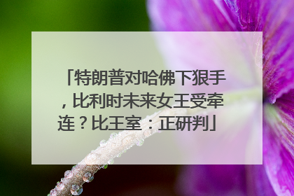 特朗普对哈佛下狠手，比利时未来女王受牵连？比王室：正研判