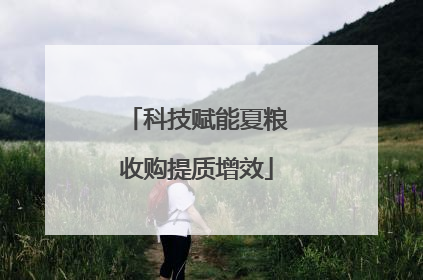 科技赋能夏粮收购提质增效