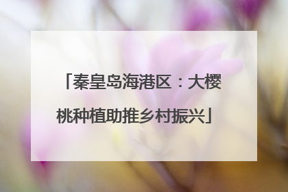 秦皇岛海港区：大樱桃种植助推乡村振兴