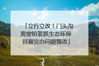 立行立改！门头沟斋堂镇紧抓生态环保督察交办问题整改