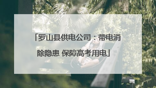 罗山县供电公司：带电消除隐患 保障高考用电