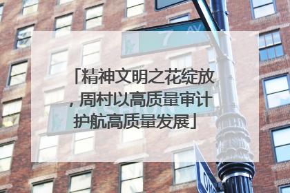 精神文明之花绽放，周村以高质量审计护航高质量发展