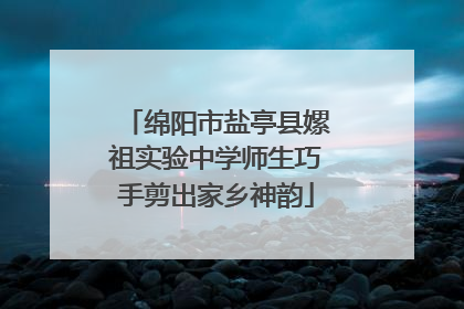 绵阳市盐亭县嫘祖实验中学师生巧手剪出家乡神韵