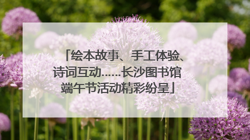 绘本故事、手工体验、诗词互动……长沙图书馆端午节活动精彩纷呈
