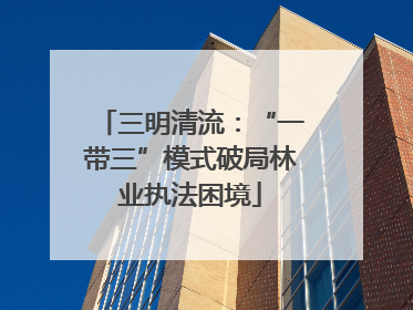 三明清流：“一带三”模式破局林业执法困境