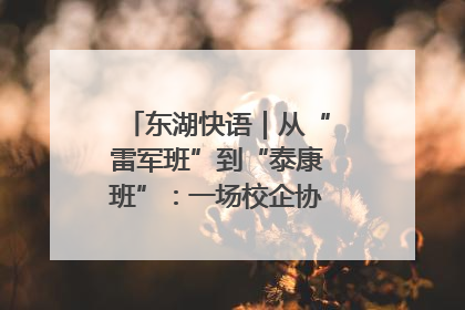 东湖快语｜从“雷军班”到“泰康班”：一场校企协同的“接力赛”