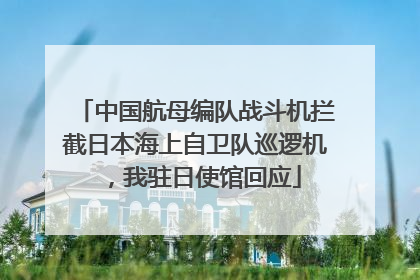 中国航母编队战斗机拦截日本海上自卫队巡逻机，我驻日使馆回应
