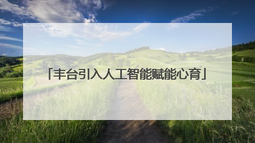 丰台引入人工智能赋能心育