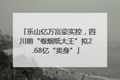 乐山亿万富豪实控，四川前“卷烟纸大王”拟2.68亿“卖身”