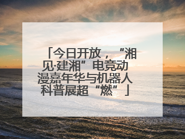 今日开放，“湘见·建湘”电竞动漫嘉年华与机器人科普展超“燃”
