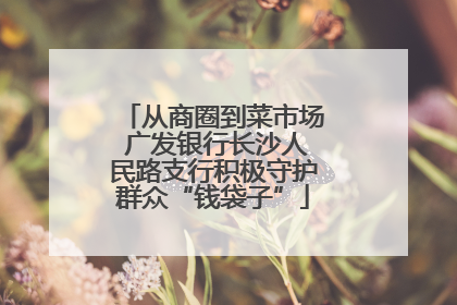从商圈到菜市场 广发银行长沙人民路支行积极守护群众“钱袋子”