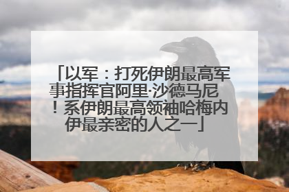 以军：打死伊朗最高军事指挥官阿里·沙德马尼！系伊朗最高领袖哈梅内伊最亲密的人之一