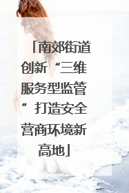南郊街道创新“三维服务型监管”打造安全营商环境新高地