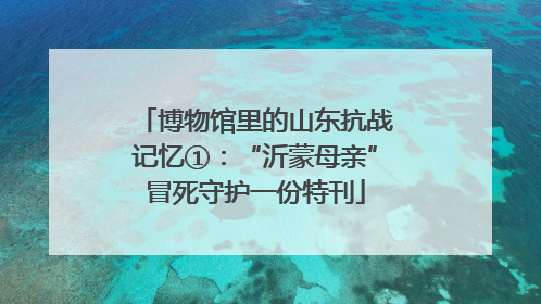 博物馆里的山东抗战记忆①：“沂蒙母亲”冒死守护一份特刊