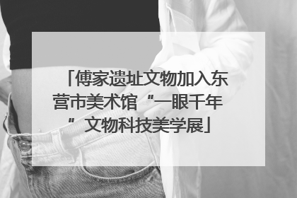傅家遗址文物加入东营市美术馆“一眼千年”文物科技美学展