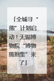 全城寻“熊”计划启动！无锡博物院“博物熊抱集”来了