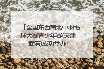 全国东西南北中羽毛球大赛青少年赛(天津武清)成功举办