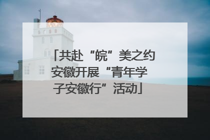 共赴“皖”美之约 安徽开展“青年学子安徽行”活动