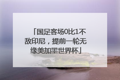 国足客场0比1不敌印尼，提前一轮无缘美加墨世界杯