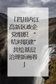 四川内江高新区政企党组织 “结对联建” 共绘基层治理新画卷