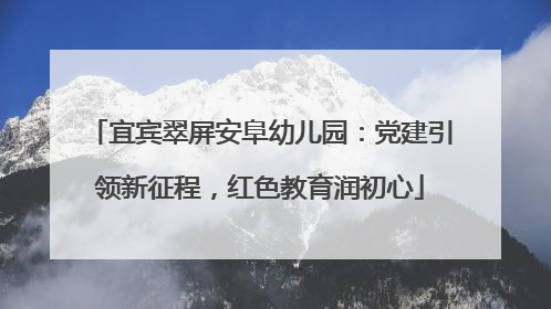 宜宾翠屏安阜幼儿园：党建引领新征程，红色教育润初心
