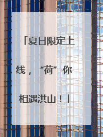 夏日限定上线，“荷”你相遇洪山！