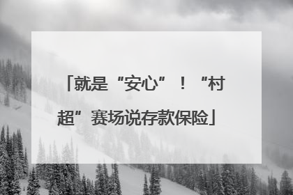 就是“安心”！“村超”赛场说存款保险