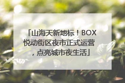 山海天新地标！BOX 悦动街区夜市正式运营，点亮城市夜生活