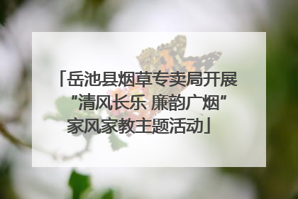 岳池县烟草专卖局开展“清风长乐 廉韵广烟”家风家教主题活动