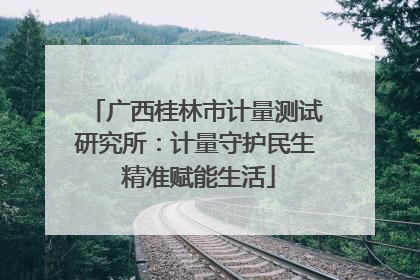 广西桂林市计量测试研究所：计量守护民生 精准赋能生活