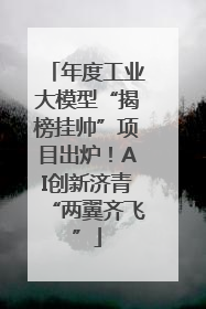 年度工业大模型“揭榜挂帅”项目出炉！AI创新济青“两翼齐飞”