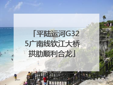 平陆运河G325广南线钦江大桥拱肋顺利合龙