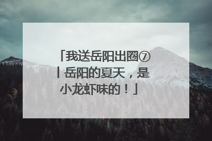 我送岳阳出圈⑦丨岳阳的夏天，是小龙虾味的！