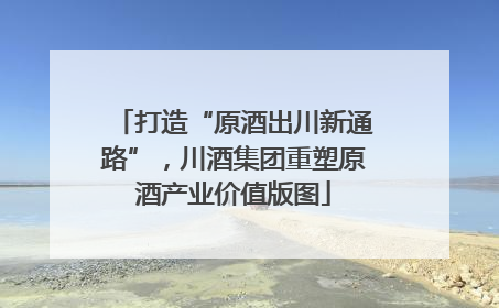 打造“原酒出川新通路”，川酒集团重塑原酒产业价值版图