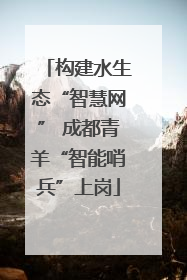 构建水生态“智慧网” 成都青羊“智能哨兵”上岗