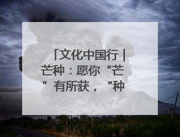 文化中国行｜芒种：愿你“芒”有所获，“种”有所得