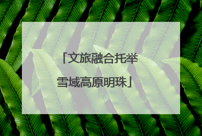 文旅融合托举雪域高原明珠