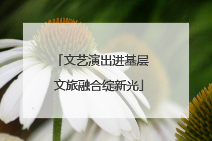 文艺演出进基层 文旅融合绽新光
