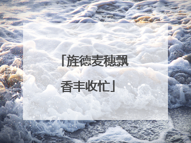 旌德麦穗飘香丰收忙