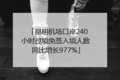 昆明机场口岸240小时过境免签入境人数同比增长977%