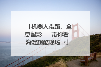 机器人带路、全息留影……带你看海淀超酷现场→