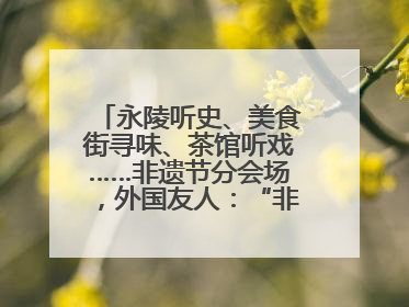 永陵听史、美食街寻味、茶馆听戏……非遗节分会场，外国友人：“非常棒”