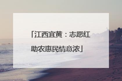 江西宜黄：志愿红助农惠民情意浓